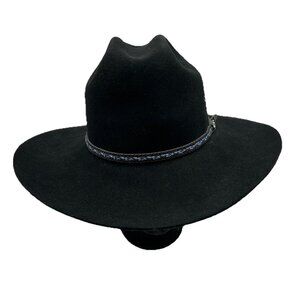 BAILEY Black Wool-Blend XX 2X FOX CREEK COWBOY HAT Western Rodeo  Cap Sz 6 3/4